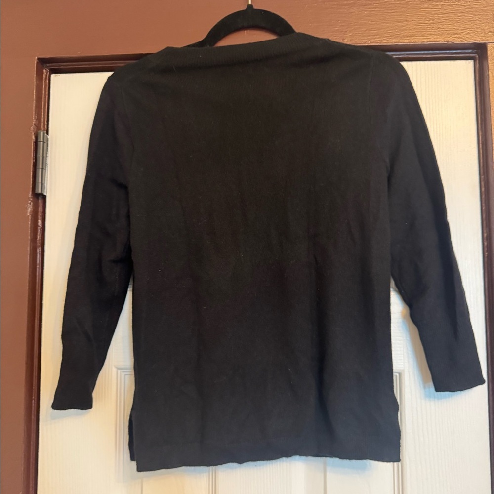 J. Crew 100% Cashmere Three Quarter Sleeve Sweater - Picture 4 of 4